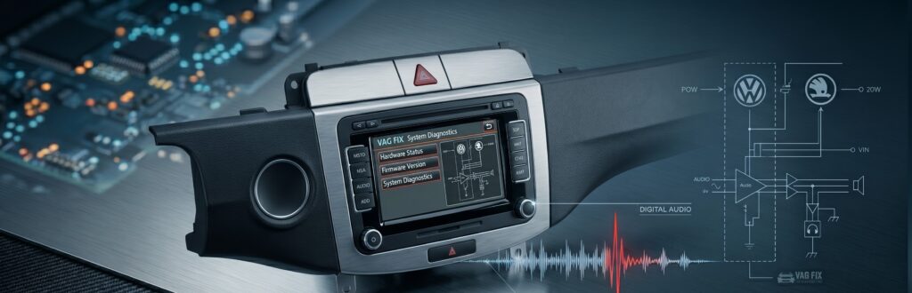 Navigatie VW Skoda RNS510 ecran negru